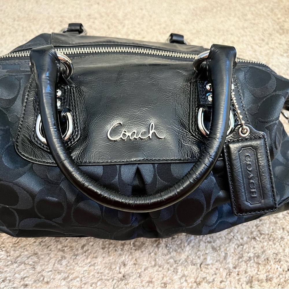Black Coach Ashley Satchel